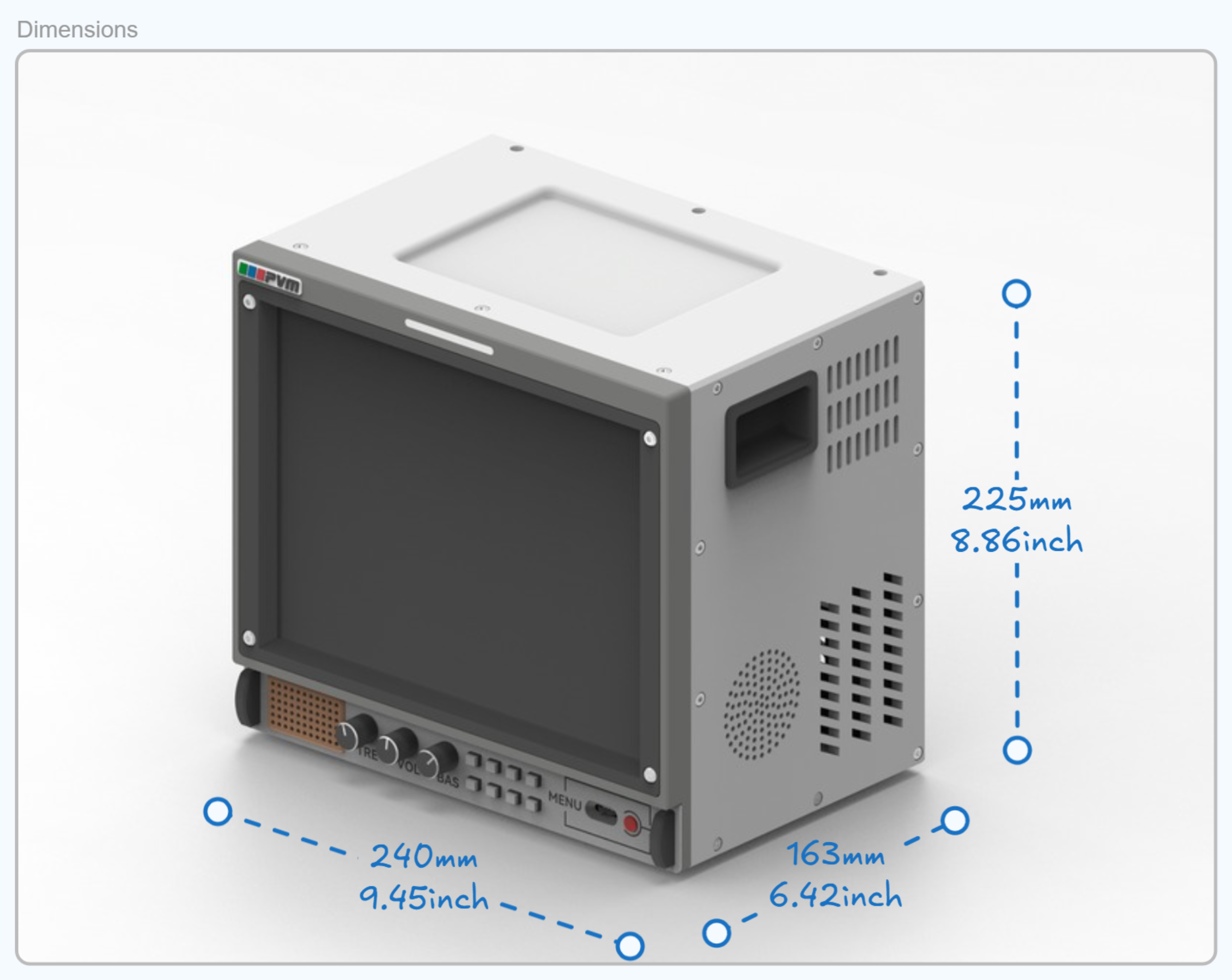 Vintage CRT | 9.7" 2K Display | Retro PC Monitor | CRT retro-style